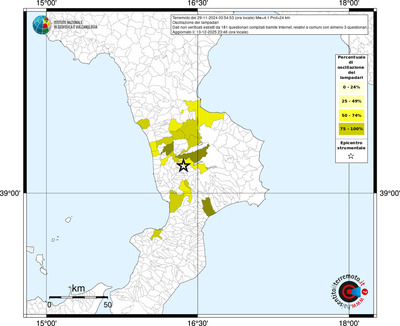 Mappa territorio comunale con almeno 3 questionari