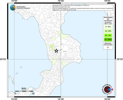 Mappa territorio comunale con almeno 3 questionari