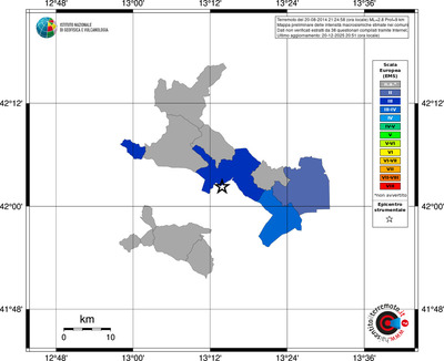 Mappa EMS - territori comuni