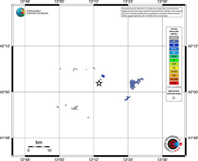 Mappa MCS - territori località