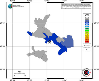 Mappa MCS - territori comuni