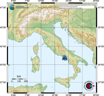 Comuni coperti dal Servizio Info-Terremoti