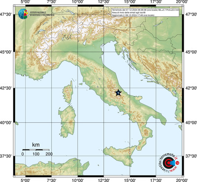 Comuni coperti dal Servizio Info-Terremoti