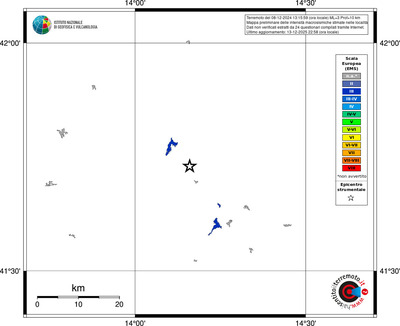 Mappa EMS - territori località