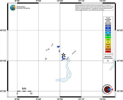 Mappa EMS - territori località