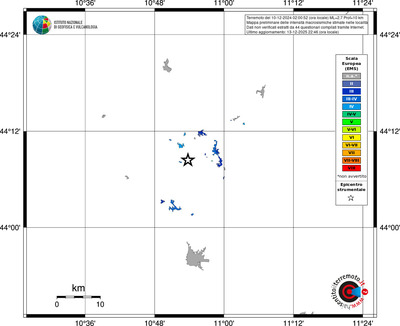 Mappa EMS - territori località
