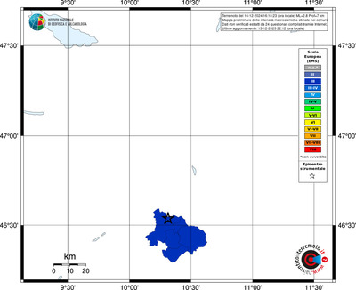Mappa EMS - territori comuni