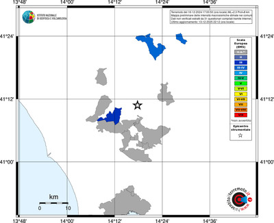 Mappa EMS - territori comuni