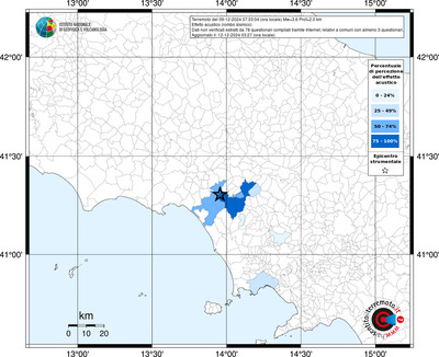 Mappa effetto tematico riferita ai limiti comunali