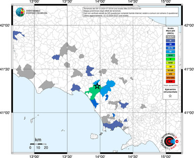 Mappa MCS riferita ai limiti comunali