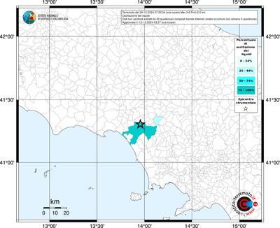 Mappa effetto tematico riferita ai limiti comunali