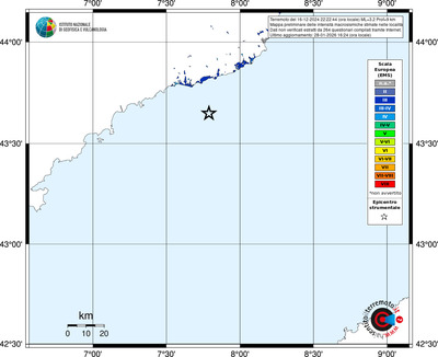 Mappa EMS - territori località