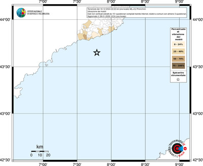 Mappa territorio comunale con almeno 3 questionari
