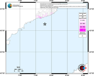 Mappa territorio comunale con almeno 3 questionari