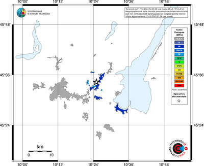 Mappa EMS - territori località