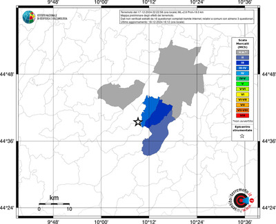 Mappa MCS riferita ai limiti comunali