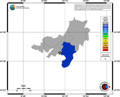 Mappa EMS - territori comuni