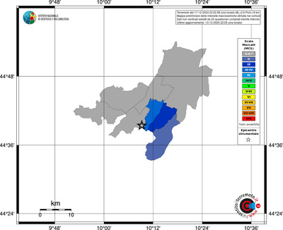 Mappa MCS - territori comuni
