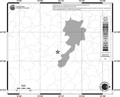 Mappa MCS riferita ai limiti comunali