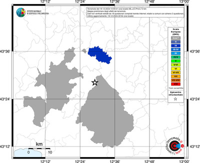 Mappa EMS riferita ai limiti comunali