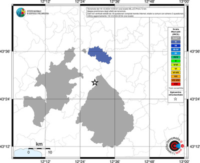 Mappa MCS riferita ai limiti comunali