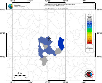 Mappa MCS riferita ai limiti comunali