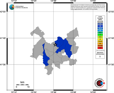 Mappa EMS - territori comuni