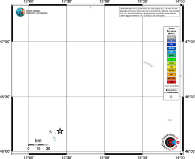 Mappa EMS - territori località