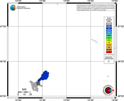 Mappa EMS - territori comuni
