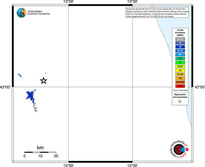Mappa EMS - territori località