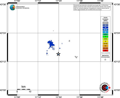 Mappa EMS - territori località