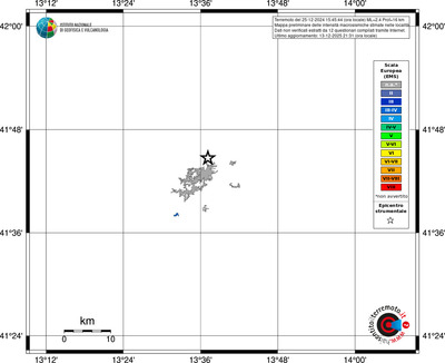 Mappa EMS - territori località
