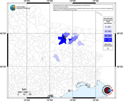 Mappa effetto tematico riferita ai limiti comunali