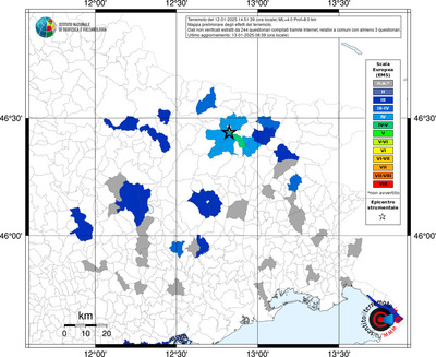 Mappa EMS riferita ai limiti comunali