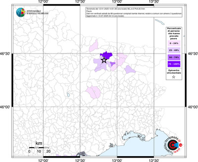 Mappa territorio comunale con almeno 3 questionari
