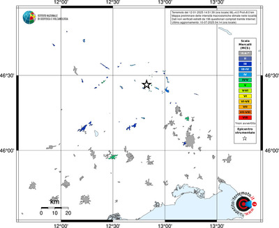Mappa MCS - territori delle località