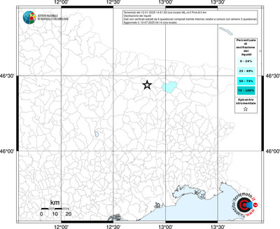 Mappa territorio comunale con almeno 3 questionari