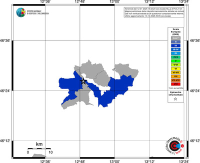 Mappa EMS - territori comuni
