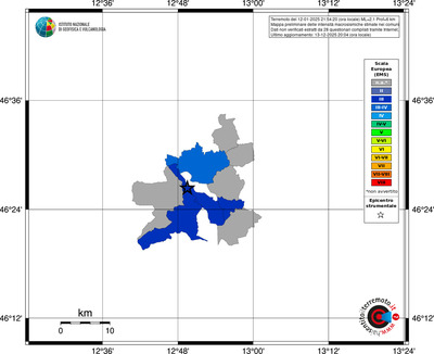 Mappa EMS - territori comuni