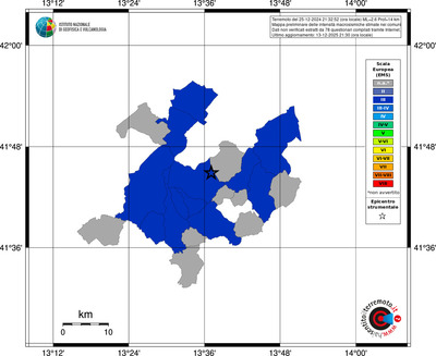 Mappa EMS - territori comuni