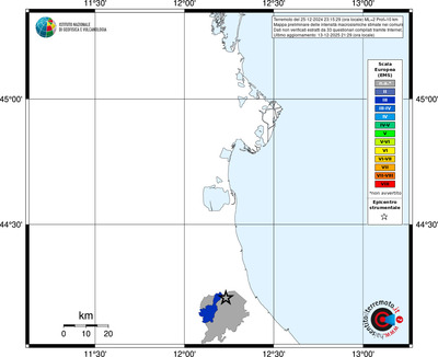 Mappa EMS - territori comuni