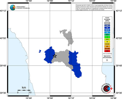 Mappa EMS - territori comuni