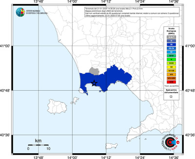 Mappa EMS riferita ai limiti comunali