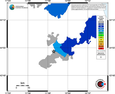 Mappa EMS - territori comuni
