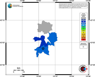 Mappa EMS - territori comuni