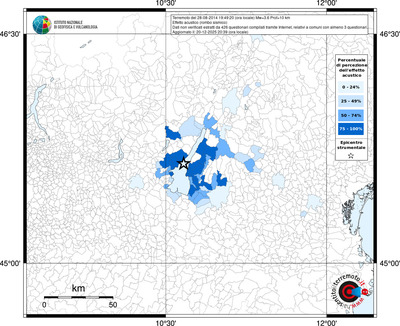 Mappa territorio comunale con almeno 3 questionari