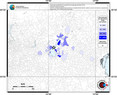 Mappa territorio comunale con almeno 3 questionari