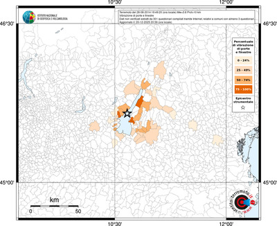 Mappa territorio comunale con almeno 3 questionari