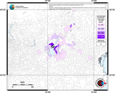 Mappa territorio comunale con almeno 3 questionari