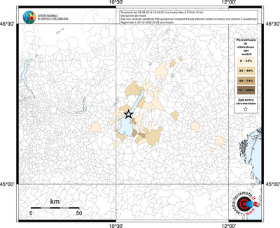 Mappa territorio comunale con almeno 3 questionari